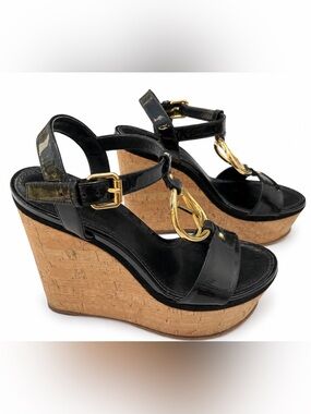 LOUIS VUITTON WEDGE LOGO